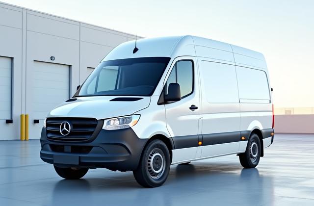 Spotless delivery van in Dallas